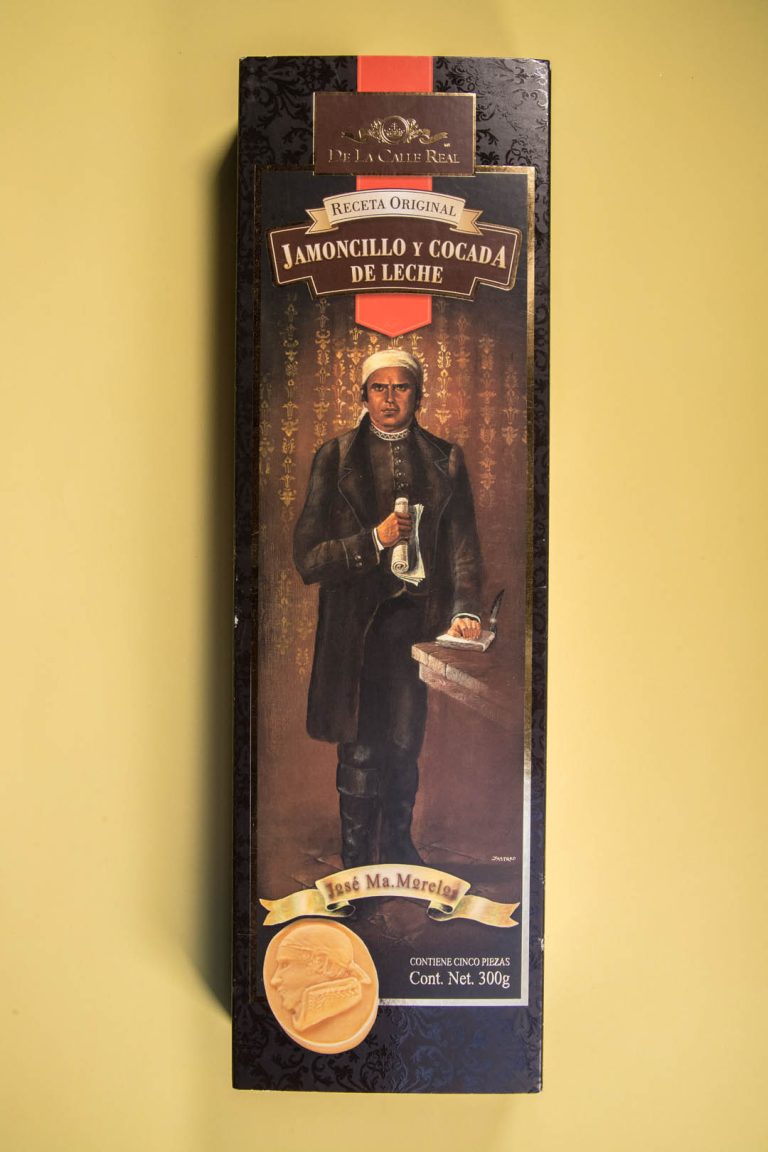 Caja de dulces dedicada a José María Morelos y Pavón