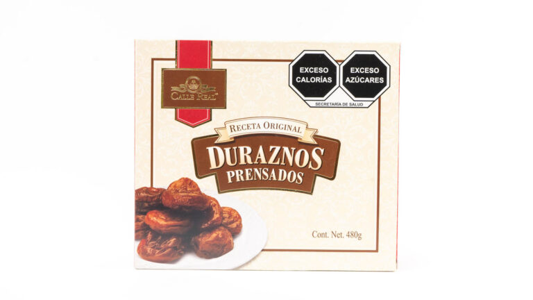 Duraznos Prensados en caja — Calle Real, dulces morelianos