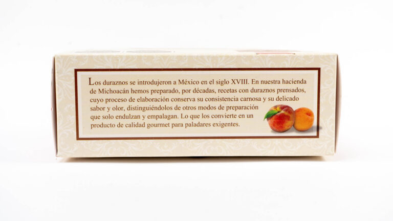 Duraznos Prensados en caja — Calle Real, dulces morelianos