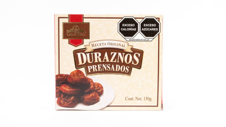 Duraznos Prensados en caja — Calle Real, dulces morelianos