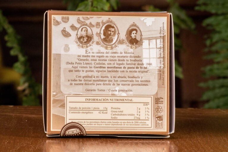 Morelianas en caja — Calle Real, dulces morelianos