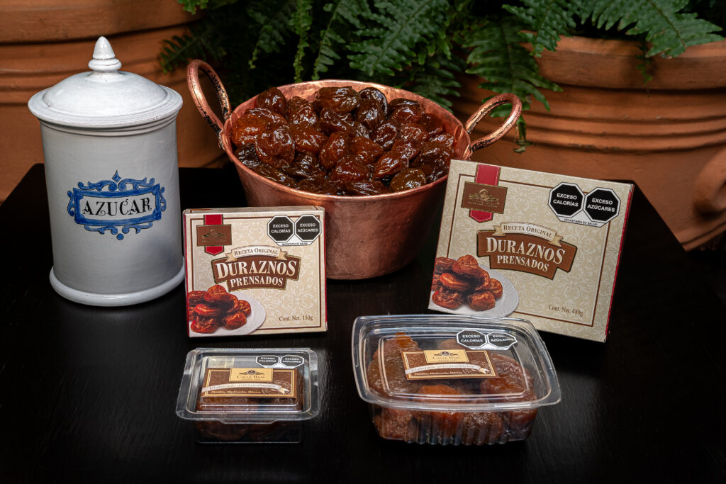 Duraznos Prensados en caja — Calle Real, dulces morelianos